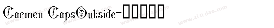 Carmen CapsOutside字体转换